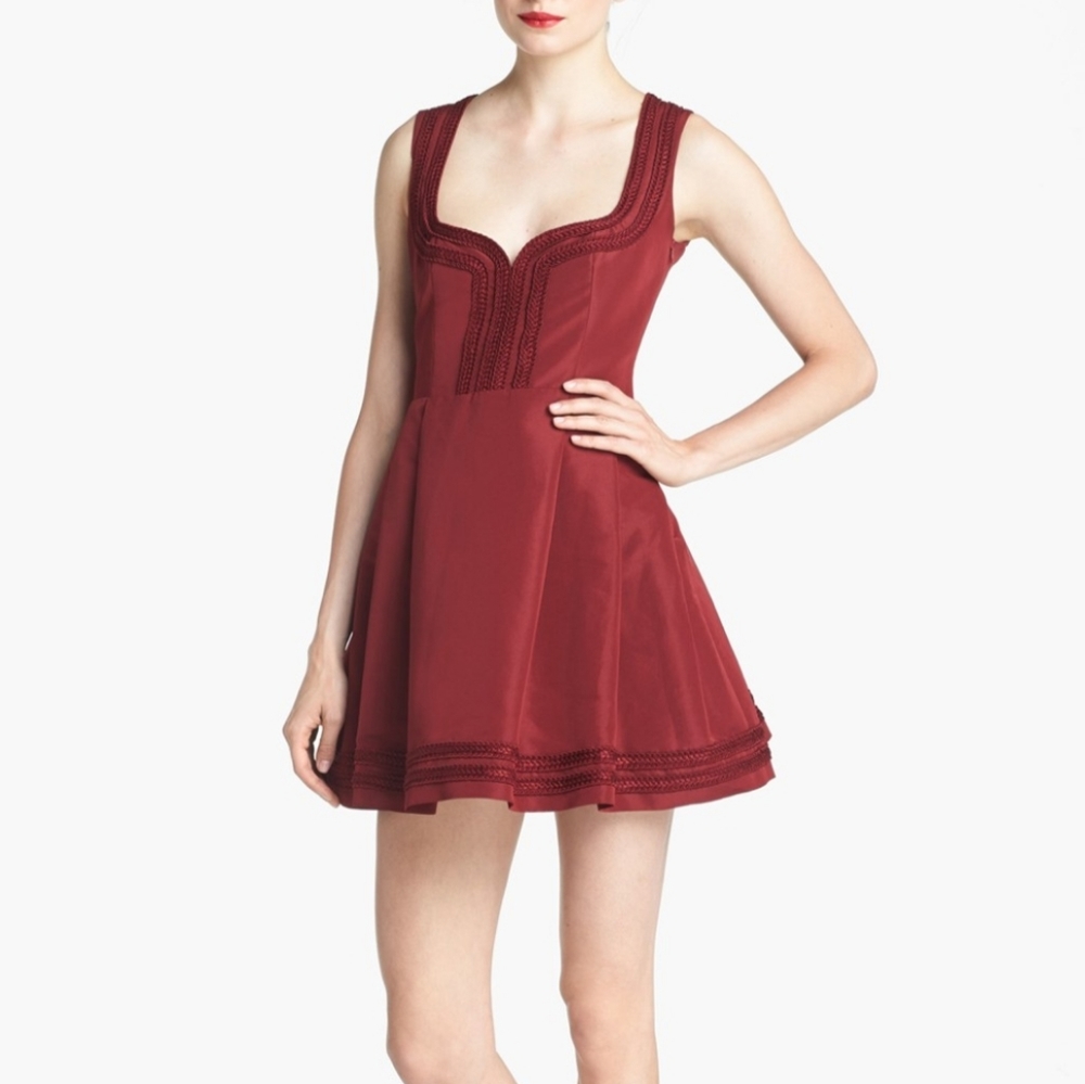 SOLD Red Valentino Faille A-line Sweetheart Dress
